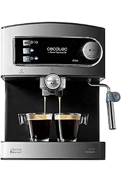CECOTEC Power Espresso 20 Barista Pro Ekspres Kahve Makinesi. 2 Termoblok, 20 Bar, Basınç göstergesi