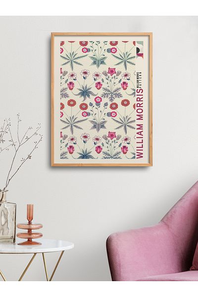 HOMEPACK Επιτραπέζιο ζωγραφική με κορνίζα William Morris Series Ζωγραφική αφίσας TK/210