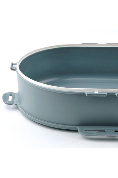 IKEA UTBJUDA gray-turquoise 0.3 lt storage container insert is for dry food