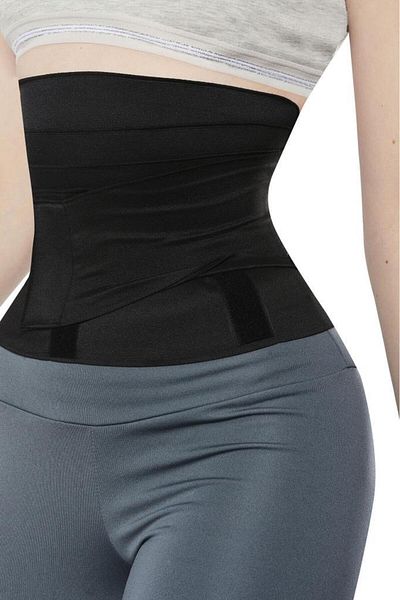 NBB Black Spiral Waist Corset 1928