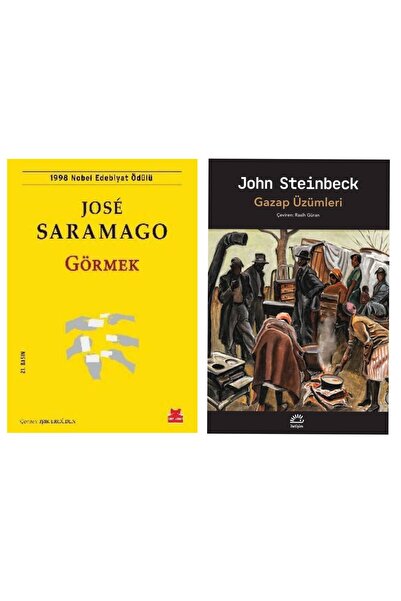 Kırmızı Kedi Yayınları Görmek - Jose Saramago - Gazap Üzümleri - John Steinbeck