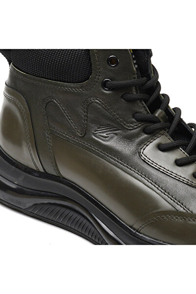Greyder 16490 Haki Renk Hakiki Deri Erkek Bilekli Sneaker