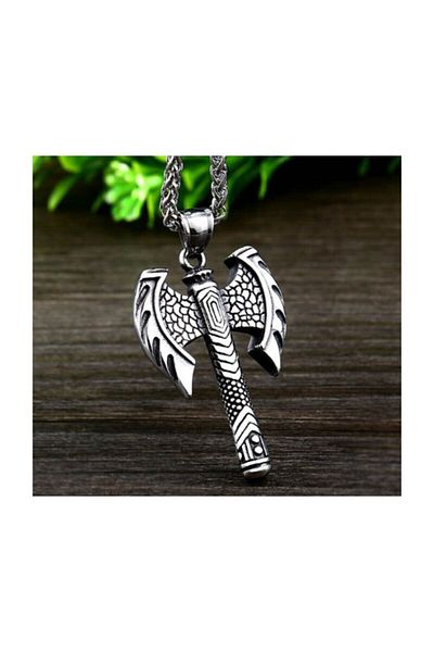 daisybydaisy Stainless Titanium Steel Scandinavian-viking Warrior Axe Necklace