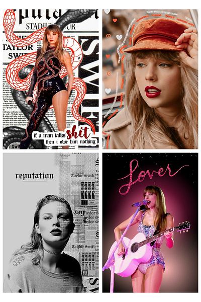 owl bag Taylor Swift Carte poștală mare nr. 2 (10cm*15cm) Set de 4 cărți poștale cu model