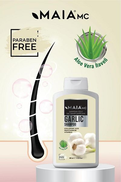 Maia mc 400 ml Garlic Extract Hair Care Shampoo