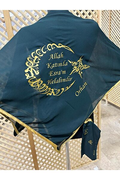 TAN EVENT Isimli Damat Örtüsü Baskılı Damat Örtüsü,kişiye Özel Damat Şalı, Şi...