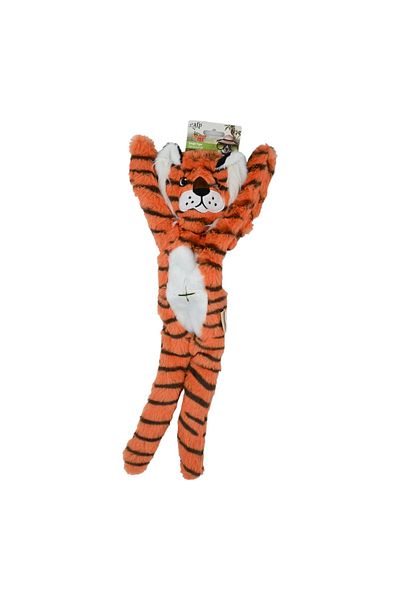 All For Paws Safari - Tiger Shaped Dog Toy