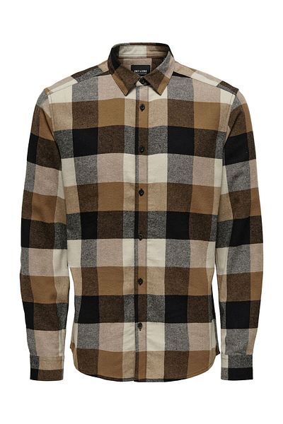 Only & Sons Πουκάμισο - Γκρι - Casual