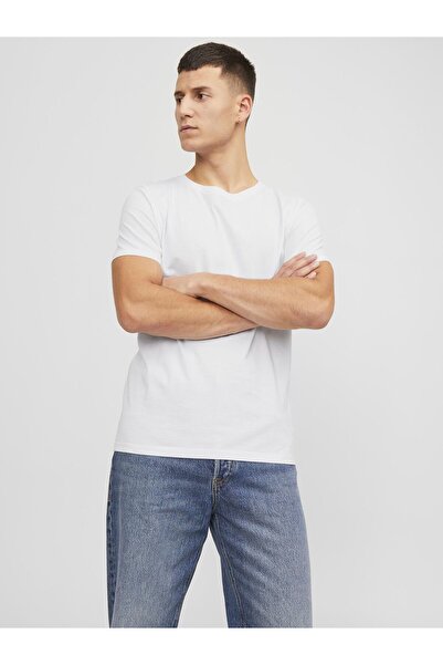 Jack & Jones T-Shirt 5er-Pack Einfarbig Rundhals T-Shirt