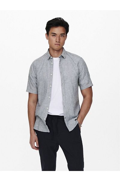 Only & Sons Caiden Ss Linen Shirt - Relaxed Fit