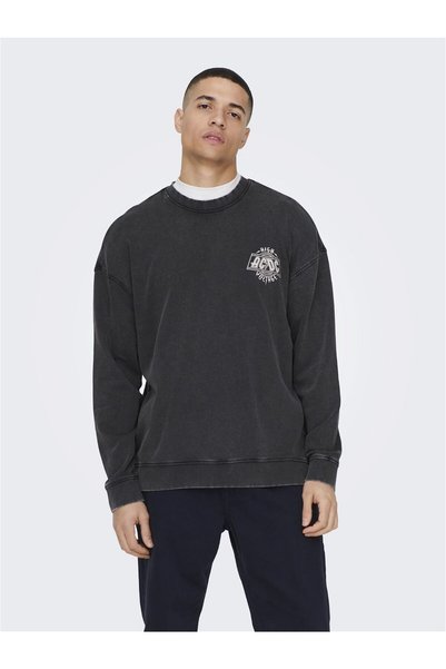 Only & Sons Onsacdc Rlx Crew Neck Sweatshirt