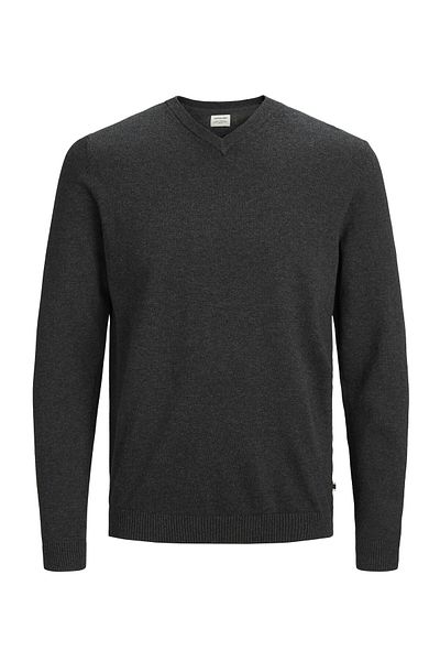 Jack & Jones Jack Jons Jjebasıc Strickpullover mit V-Ausschnitt Erkek Kazak 12137194