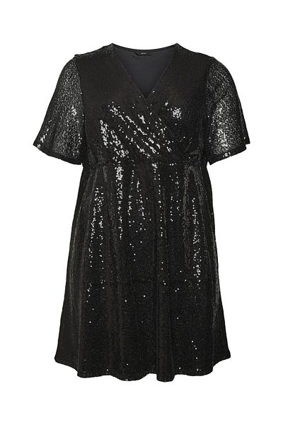 Veromoda Curve Party-Kleid VMCKAJE 2/4 SHORT DRESS JRS CUR