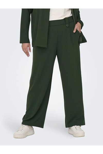 Only Carmakoma Hose mit weitem Beinschnitt CARSANIA BUTTON PANT JRS