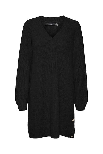 Vero Moda Strickkleid VMTINI LS V-NECK SHORT DRESS BOO