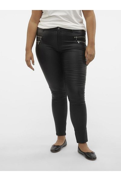 Veromoda Curve 5-Taschen-Schlauch Vmcseven Mittlere Taille-Schlauch