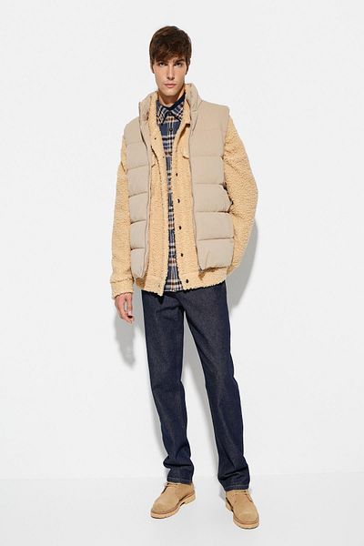 Koton Men's Camel Feather Vest