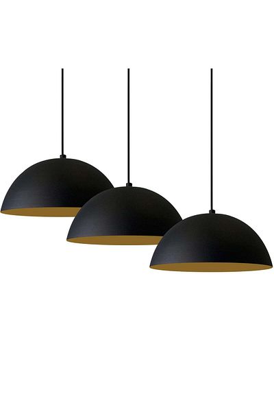 Bamyum 3x Lampe E27 Metall Hängelampe &amp; Deckenlampe, Set aus 2-3-4 Pendellampen Hängelampe Pendelleuchte