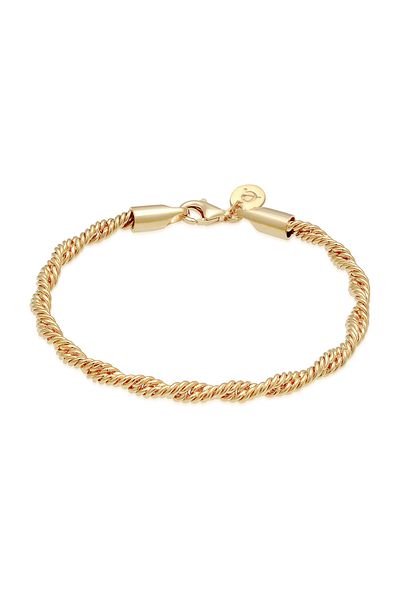 ELLI Armband Damen Kordel gedreht Elegant Basic aus 925 Sterling Silber