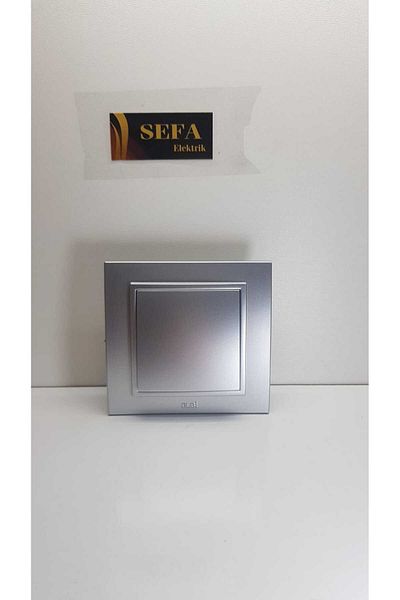ELBİ METALLIC GRAY KEY FRAMED DRESS ZENA SILVERLINE SERIES