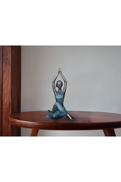 Funda Hediyelik ve Ev Aksesuarları Polyester Biblo Yoga Yapan Kadın