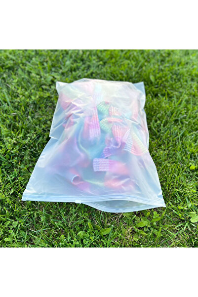 EGOPACK 40x52 Cm Fermuarlı Poşet - Buzlu Şeffaf Baskısız Fermuarlı Paketleme Poşeti 25 Adet