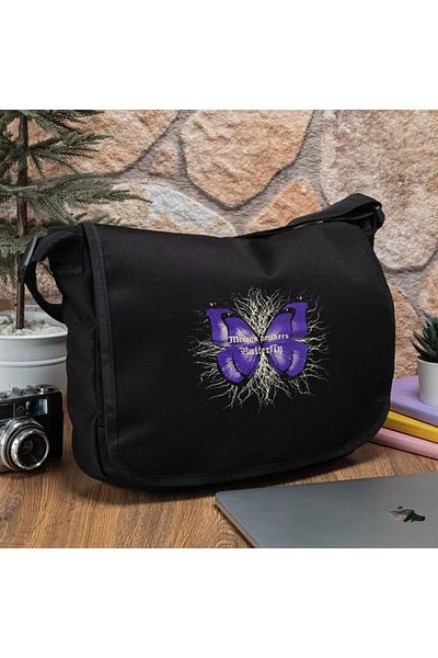 Touz Moda Geantă Messenger imprimată Fluture