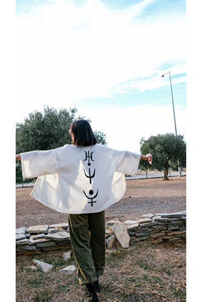 melongeneco Polar kimono hırka astroloji gezegenler oversıze (uranüs neptün p...