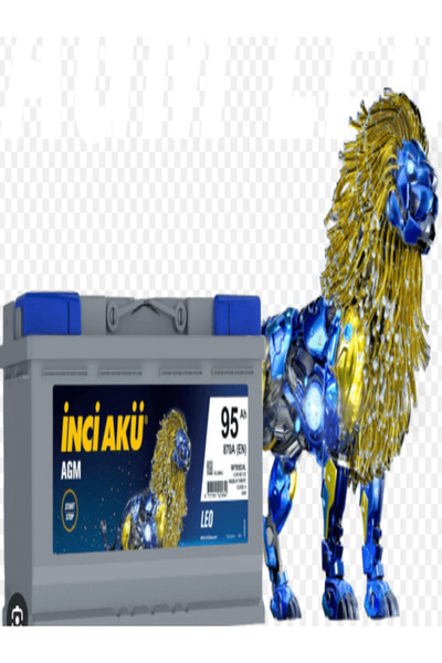 İnci 12v 95 Amper Agm Start-stop Inci Akü. Güncel - Yeni Ürün.!!