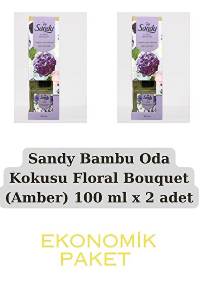 Sandy 2 adet Bambu Oda Kokusu Floral Bouquet (Amber) 100 ml