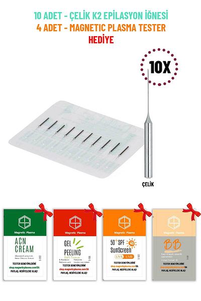 Cesa 10 Ballet Steel K2 Epilation Needles - with a Gift