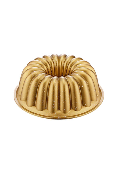 OMS قالب كيك جرانيت مصبوب 25 سم ذهبي 3288