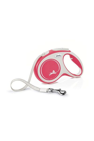 Flexi Comfort Red Automatic Stripe Dog Walking Collar Small 5 Mt