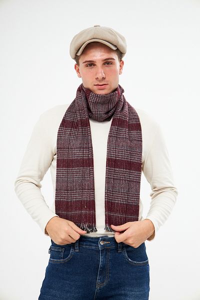 Aghilo Men's Winter Patterned Scarf