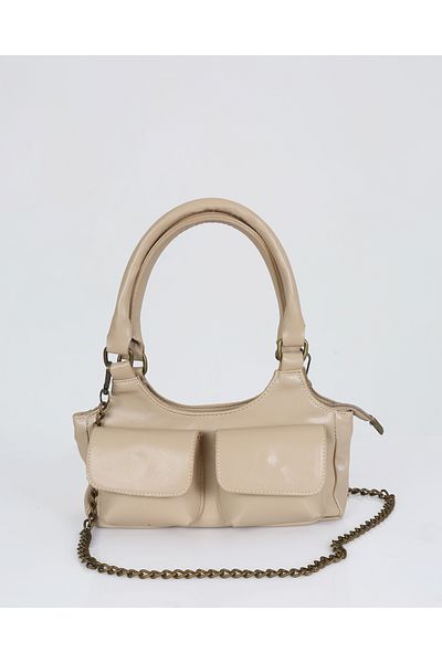 DERKON Mony Pocket Shoulder Bag Cream
