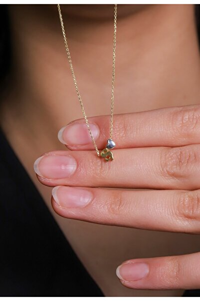 Ziu 925 Ayar El Yazılı Harfli Ve Kalpli Ş Kadın Gümüş Kolye (uzunluk 42 Cm) H...