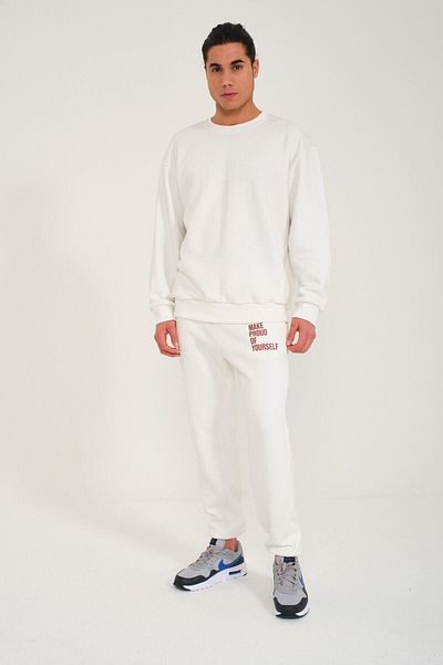 PURE EFFECT Σετ φόρμας Crew Neck - Make Proud Of Yourself Basic