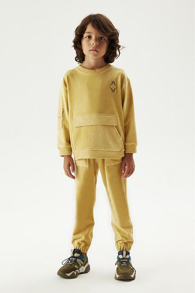 Nebbati BG Store Jungen-Senf-Jogginghose 23FW1NB3245