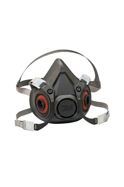 3M 6300 Yarım Yüz Gaz ve Solunum Maskesi - Büyük Boy