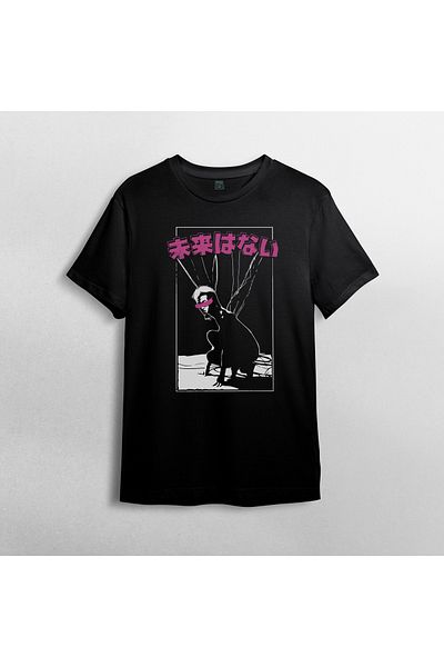 Pixxa Japan - Japanese Culture - Japanese 100% Cotton Crew Neck T-Shirt Model - 12