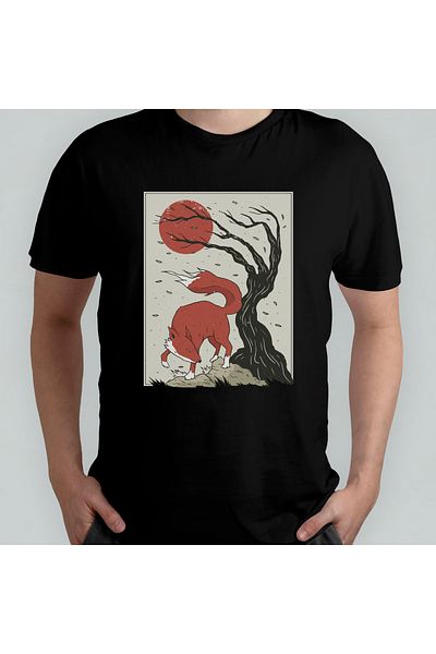 Pixxa Ιαπωνία - Μοντέλο T-Shirt από βαμβακερό λαιμόκοψη Ιαπωνικού πολιτισμού - 1