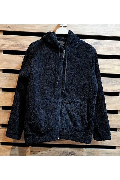 anne moda ankara Pluș de calitate, flexibil, cu glugă, cardigan