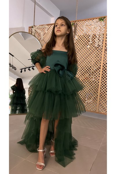 İkrabutikbursa Girl's Green Evening Dress
