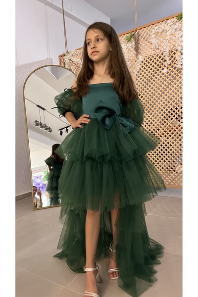 İkrabutikbursa Rochie de seara verde pentru fete