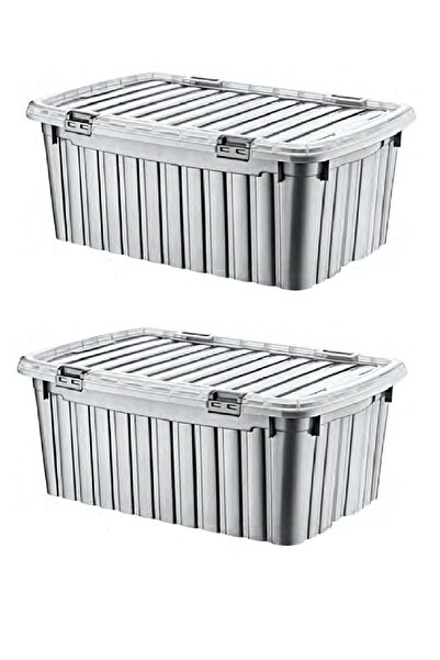 Polytime 2 Adet 90 Litre Mega Multi Box Renkli Saklama Kutusu - E-521-2