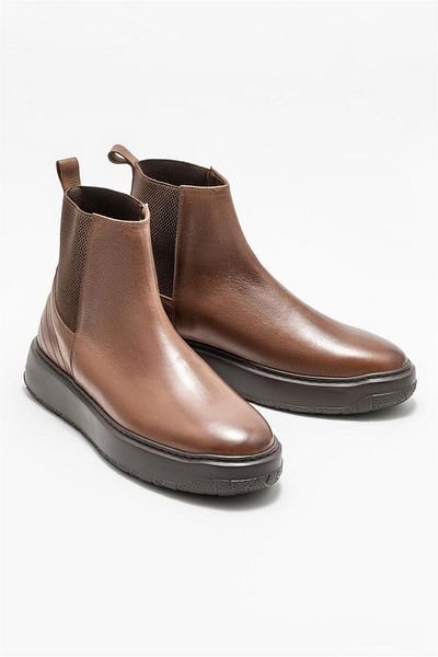 Elle Shoes Ανδρικές casual μπότες από δέρμα βιζόν