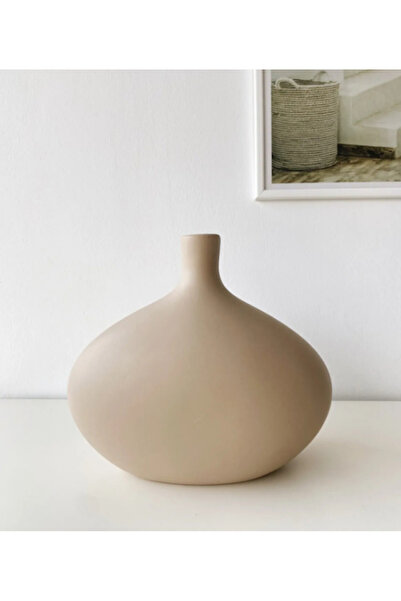 MIARIK DESIGN & DEKORASYON Dekoratif Seramik Yayvan Vazo