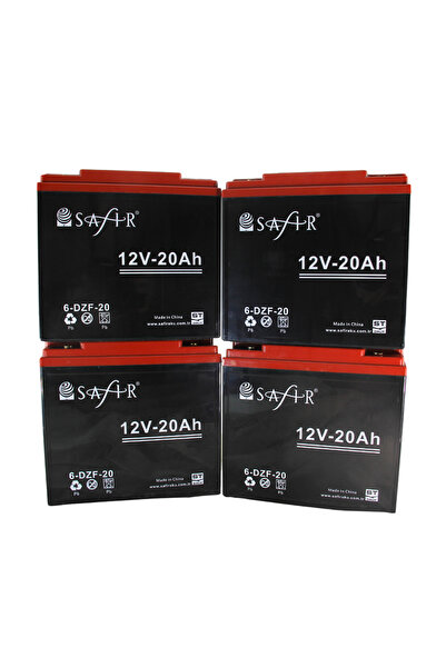 SAFİR Jel Akü 12 V - 20 Ah 4'lü Set ( Yeni Tarihli )