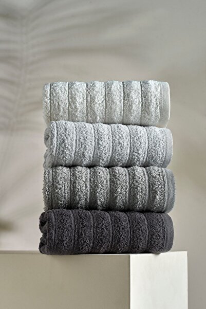 TABEA HOME Fluffy Towel Set 4 Pieces 50x90cm