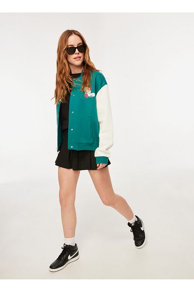 Lee Cooper Emerald Green Crew Neck - Women's Sweatshirt 241 Lcf 241004   Lona